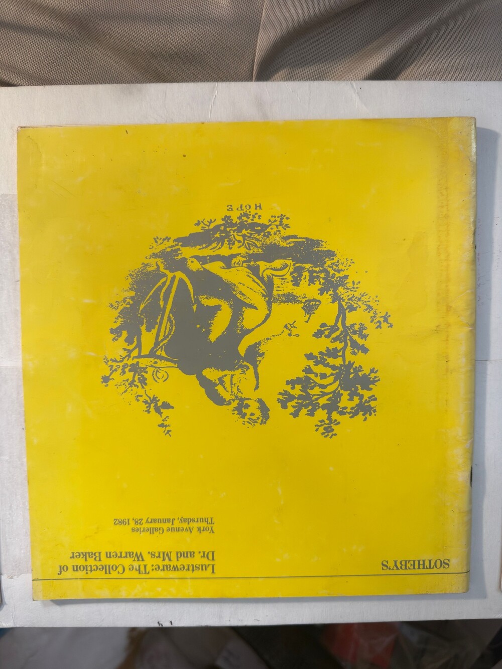 1982 Sotheby’s Lustreware Warren Baker Collection Auction Catalog Pottery